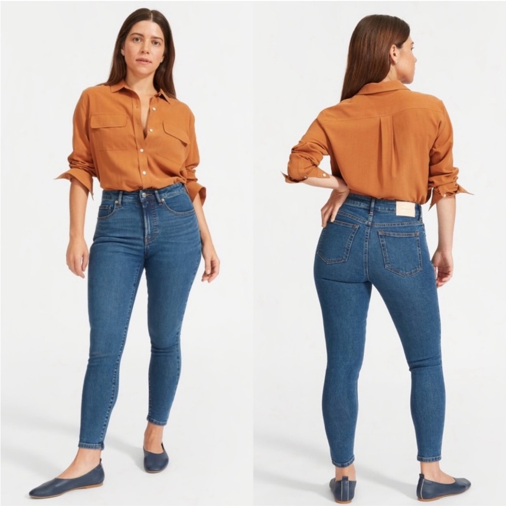 Everlane Women's the Curvy High Rise Skinny Crop Jeans Size 30